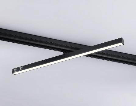 Светильник светодиодный трековый для шинопровода Magnetic GL4206 BK черный IP20 24W 4200K 48V 605*22*45 Ambrella light