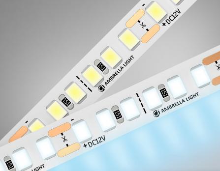 Светодиодная лента GS1313 2835 180Led /14.4W m/ 12V IP20 6500K 5m (2 конт.) GS1313 2835 180Led/ 14.4W m/ 12V IP20 6500K/ 5000*10*1.2mm (2 конт.) Ambrella light