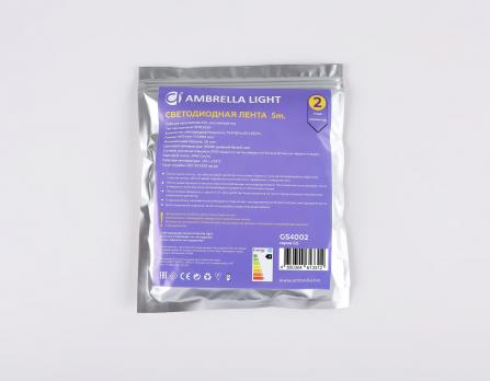 Светодиодная лента Ambrella Light GS4002 5050 60Led /14.4W m/ 24V IP20 4500K 5m GS4002 5050 60Led/ 14.4W m/ 24V IP20 4500K/ 5000*10*1.87mm (2 конт.) Ambrella light