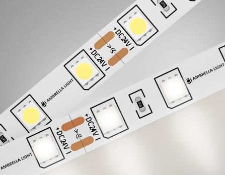 Светодиодная лента Ambrella Light GS4002 5050 60Led /14.4W m/ 24V IP20 4500K 5m GS4002 5050 60Led/ 14.4W m/ 24V IP20 4500K/ 5000*10*1.87mm (2 конт.) Ambrella light