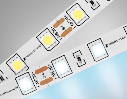 Светодиодная лента Ambrella Light GS4003 5050 60Led /14.4W m/ 24V IP20 6500K 5m GS4003 5050 60Led/ 14.4W m/ 24V IP20 6500K/ 5000*10*1.87mm (2 конт.) Ambrella light