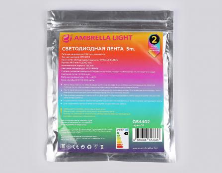 Светодиодная лента RGB с дневным белым светом GS4402 5050 60Led /10W m/ 24V IP20 RGBW+4500K 5m GS4402 5050 60Led /10W m/ 24V IP20 RGBW+4500K/ 5000*10*1.87mm (5 конт.) Ambrella light