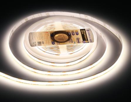 Светодиодная лента Ambrella Light GS4652 COB 320Led /10W m/ 24V IP20 4500K 5m GS4652 COB 320Led/ 10W m/ 24V IP20 4500K/ 5000*8*1.54mm (2 конт.) Ambrella light