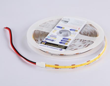 Светодиодная лента Ambrella Light GS4652 COB 320Led /10W m/ 24V IP20 4500K 5m GS4652 COB 320Led/ 10W m/ 24V IP20 4500K/ 5000*8*1.54mm (2 конт.) Ambrella light