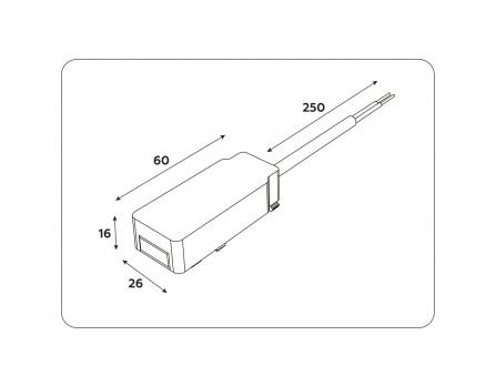 Ввод питания для шинопровода Magnetic Ultra Slim GV1262 BK черный ввод питания для шинопровода IP20 48V 60*26*16 Ambrella light