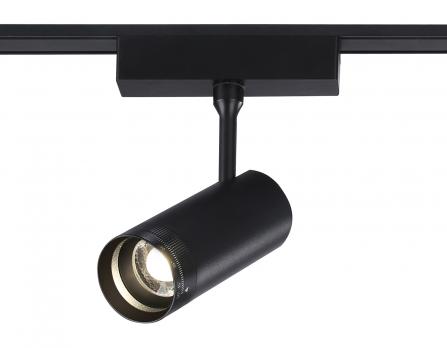 Светильник светодиодный трековый ZOOM для шинопровода Magnetic Ultra Slim GV1571 BK черный IP20 10W 4200K 48V 15-51° D55*185 Ambrella light