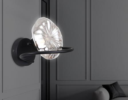 Настенный светильник LH15005 BK/SM черный/дымчатый G9 max 40W 195*210*170 Ambrella light