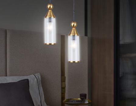 Подвесной светильник LH55251 BK/BS/CL черный/латунь/прозрачный E14 max 40W D65*1500 Ambrella light
