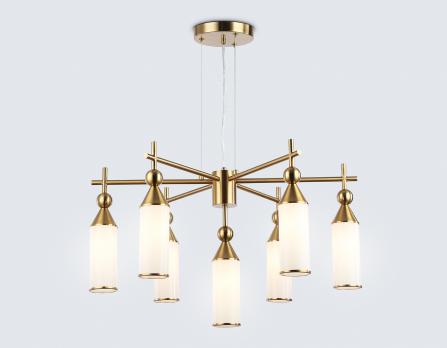 Подвесная люстра LH55278/7 BS/FR латунь/белый матовый E14*7 max 40W D640*1390 Ambrella light