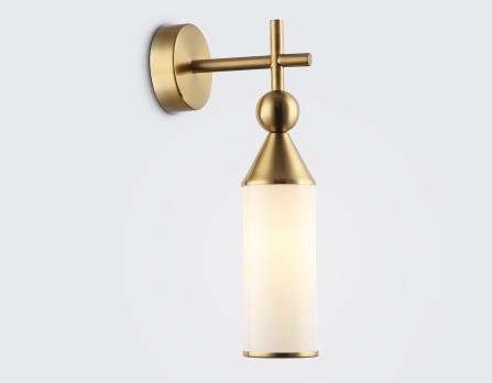Настенный светильник LH55280 BS/FR латунь/белый матовый E14 max 40W 140*80*310 Ambrella light