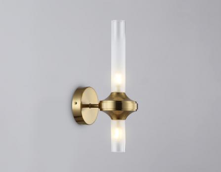 Настенный светильник LH55362/2 BS/CL латунь/прозрачный G9/2 max 30W 150*100*320 Ambrella light