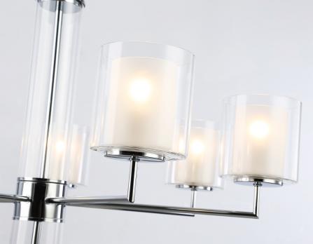 Подвесная люстра LH56003/7 СH/FR хром/белый матовый E14*7 max 40W D790*1260 Ambrella light