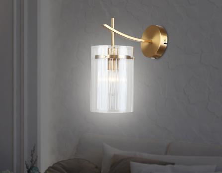 Настенный светильник LH56035 BS/CL латунь/прозрачный E14 max 40W 220*120*255 Ambrella light