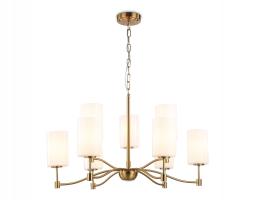 Подвесная люстра LH56054/6+3 BS/FR латунь/белый матовый E14*9 max 40W D765*1060 Ambrella light