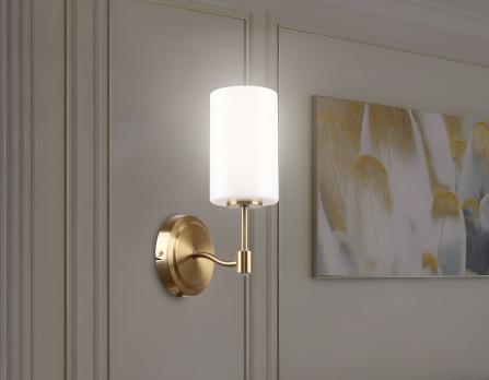 Настенный светильник LH56056 BS/FR латунь/белый матовый E14 max 40W 160*120*280 Ambrella light