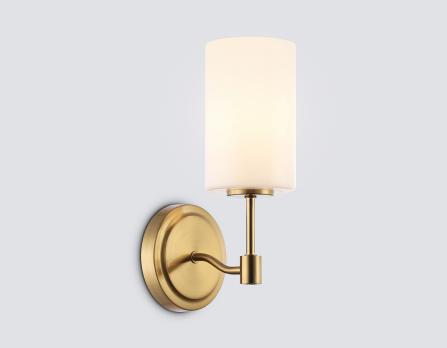 Настенный светильник LH56056 BS/FR латунь/белый матовый E14 max 40W 160*120*280 Ambrella light