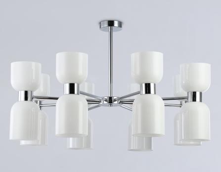Люстра на штанге LH56085/16 СH/FR хром/белый матовый E14*16 max 40W D860*510 Ambrella light