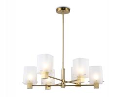 Подвесная люстра LH57031/6 BS/SM латунь/дымчатый E14/6 max 40W D690*690 Ambrella light