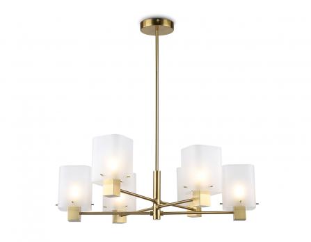Подвесная люстра LH57031/6 BS/SM латунь/дымчатый E14/6 max 40W D690*690 Ambrella light