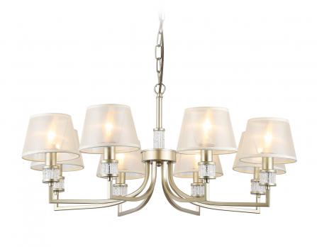 Подвесная люстра с абажурами LH71217/8 CGD золото E14/8 max 40W D790*750 Ambrella light