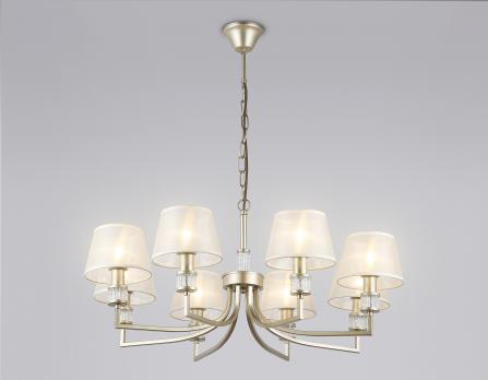 Подвесная люстра с абажурами LH71217/8 CGD золото E14/8 max 40W D790*750 Ambrella light