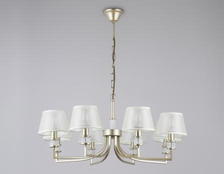 Подвесная люстра с абажурами LH71217/8 CGD золото E14/8 max 40W D790*750 Ambrella light