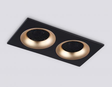 Светильник встраиваемый TN102735/2 BK/GD черный/золото GU5.3 175*92*23 Ambrella light