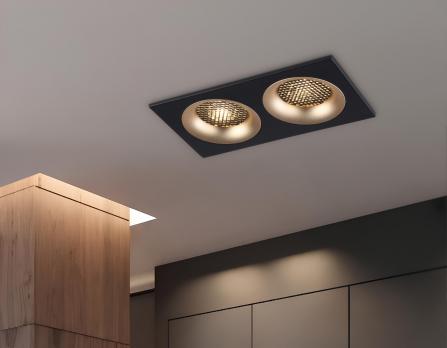 Светильник встраиваемый TN102735/2 BK/GD черный/золото GU5.3 175*92*23 Ambrella light