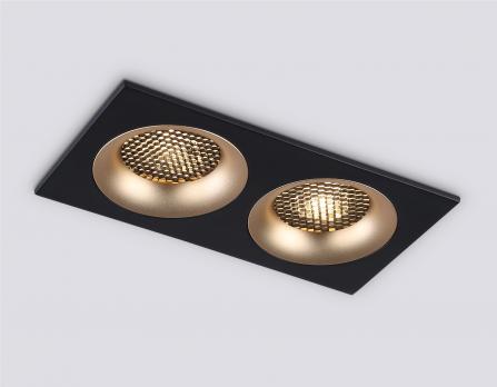 Светильник встраиваемый TN102735/2 BK/GD черный/золото GU5.3 175*92*23 Ambrella light