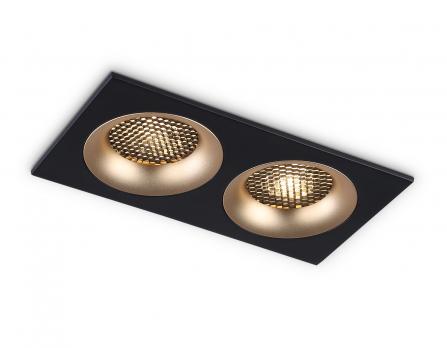 Светильник встраиваемый TN102735/2 BK/GD черный/золото GU5.3 175*92*23 Ambrella light