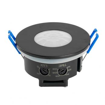 Датчик движения и освещенности 1200W 8m 120°(гориз.) 360°(верт.) чёрный, SEN55, артикул 51577