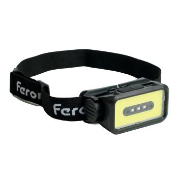 Фонарь налобный FERON TH2315 c аккумулятором 5W, 2000mAh IP44, USB type-C, ABS пластик
