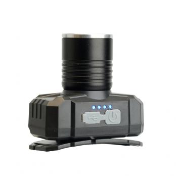 Фонарь налобный FERON TH2314 c аккумулятором 20W, 2500mAh IP44, USB type-C, Алюминий