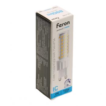 Лампа светодиодная диммируемая Feron LB-438 G9 10W 175-265V 6400K