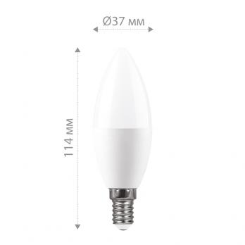 Лампа светодиодная Feron LB-770 Свеча E14 11W 6400K