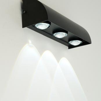 Светильник уличный светодиодный Feron DH708, 3W, 230Lm, 3000/4000/6400К, черный