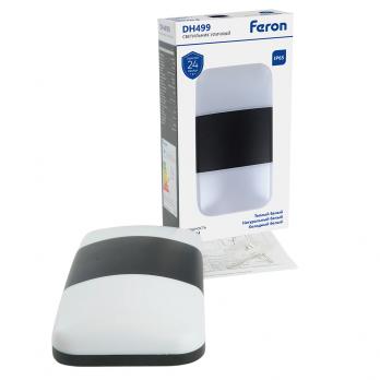 Светильник уличный светодиодный Feron DH499, 24W, 700Lm, 3000/4000/6400К, черный
