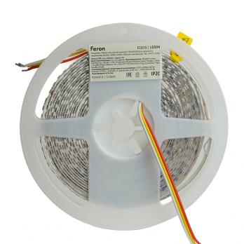 Лента светодиодная 192SMD(2835)/м 16Вт/м 24V 5000*8*1.44мм 3000К+6500K, IP20, LS504