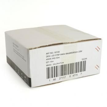Лента светодиодная SST20 SAFFIT 60SMD(2835)/м 6Вт/м 220V 50м , 4000K, IP65