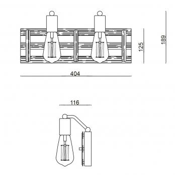 Бра Vele Luce Shield VL6385W02