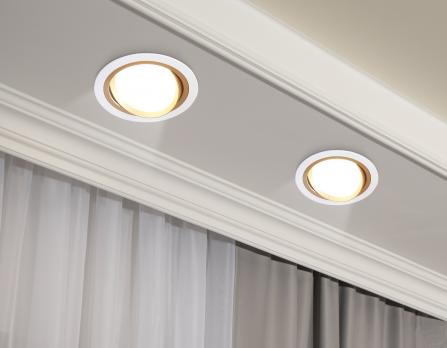 Светильник встраиваемый поворотный TN51912 WH/GD белый/золото GX53 max 12W D115*23 Ambrella light
