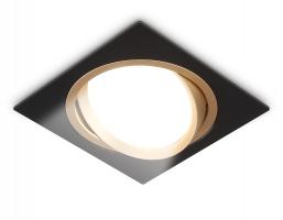 Светильник встраиваемый поворотный TN51918 BK/GD черный/золото GX53 max 12W 115*115*23 Ambrella light