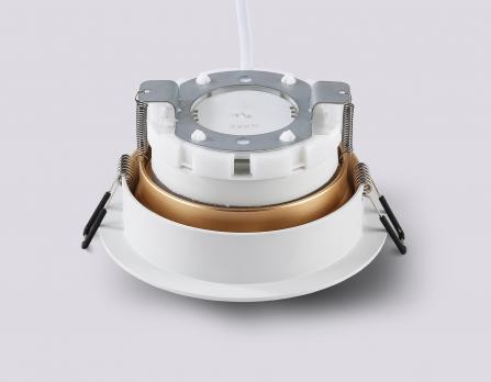 Светильник встраиваемый TN52332 SWH/SGD белый песок/золото песок GX53 max 12W D115*25 Ambrella light