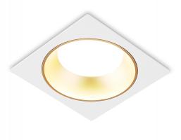 Светильник встраиваемый TN52338 SWH/SGD белый песок/золото песок GX53 max 12W 115*115*25 Ambrella light