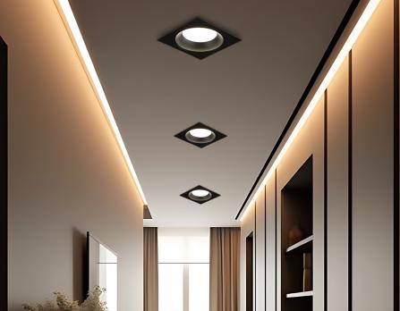 Светильник встраиваемый TN52339 SBK черный песок GX53 max 12W 115*115*25 Ambrella light
