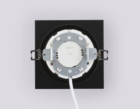 Светильник встраиваемый TN52339 SBK черный песок GX53 max 12W 115*115*25 Ambrella light