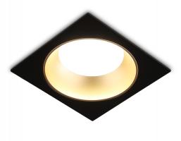 Светильник встраиваемый TN52340 SBK/SGD черный песок/золото песок GX53 max 12W 115*115*25 Ambrella light