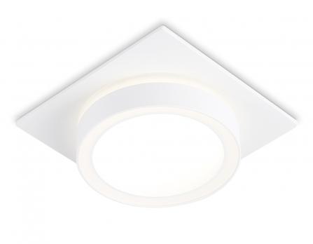 Светильник встраиваемый TN52421 WH/FR белый/белый матовый GX53 max 12W 105*105*45 Ambrella light