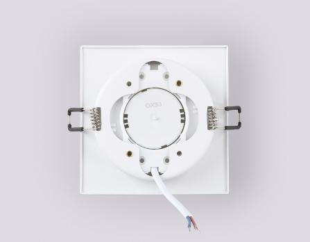 Светильник встраиваемый TN52421 WH/FR белый/белый матовый GX53 max 12W 105*105*45 Ambrella light