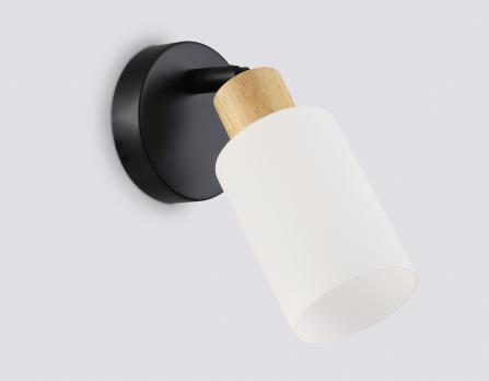 Светильник накладной TR8720 BK/WD черный/дерево E14 max 60W 175*100*160 Ambrella light